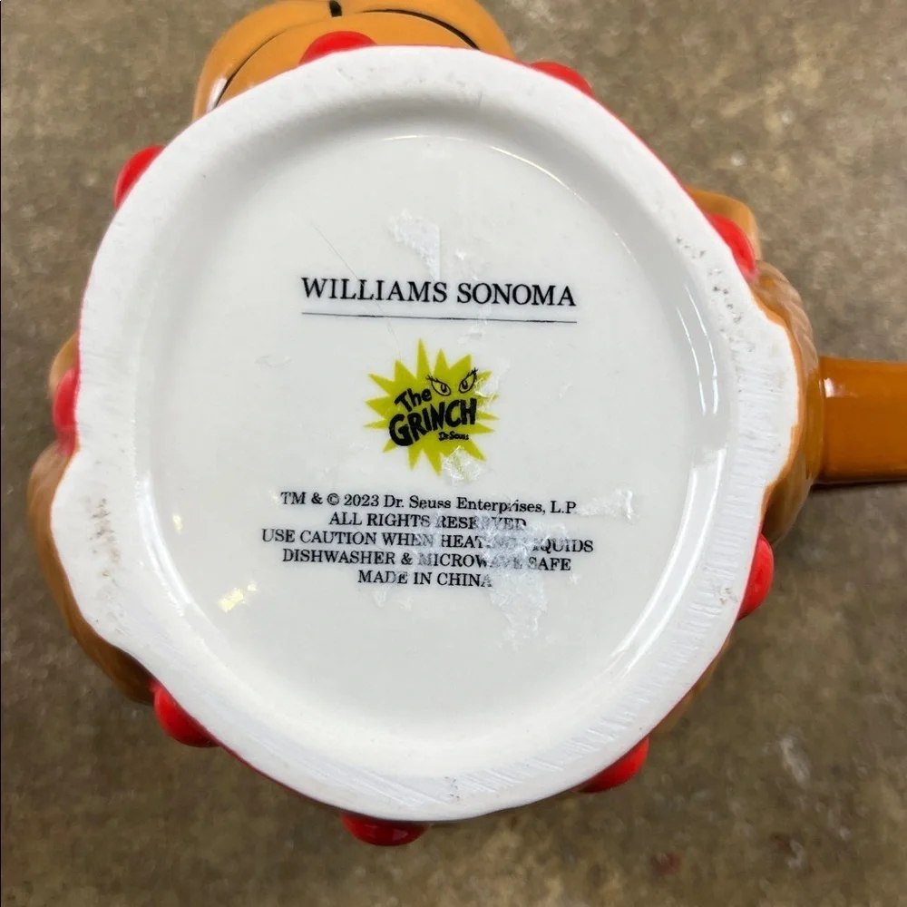 Williams Sonoma The Grinch Max the Dog Mug